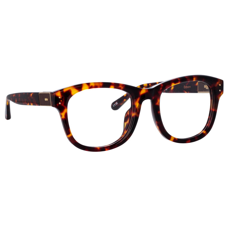 Linda Farrow Edson Optical D-Frame in Tortoiseshell C2 55
