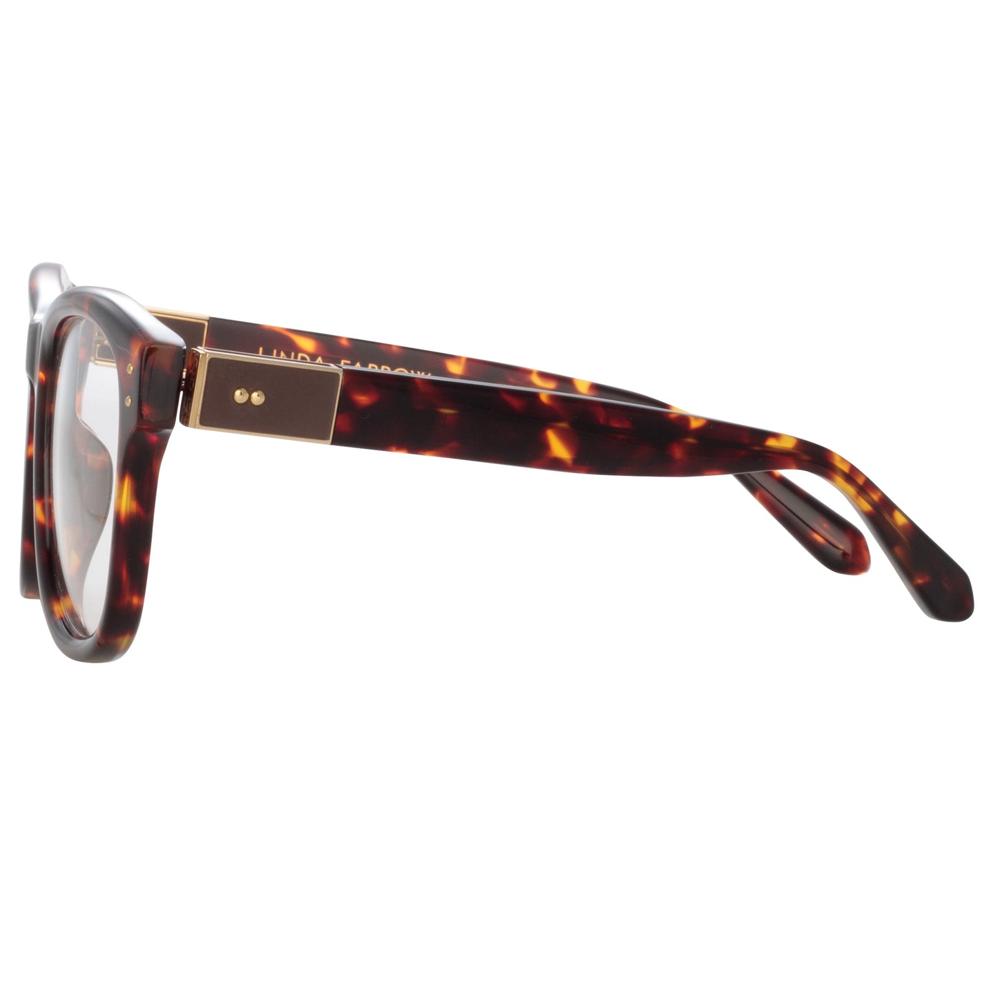 Linda Farrow Edson Optical D-Frame in Tortoiseshell C2 55
