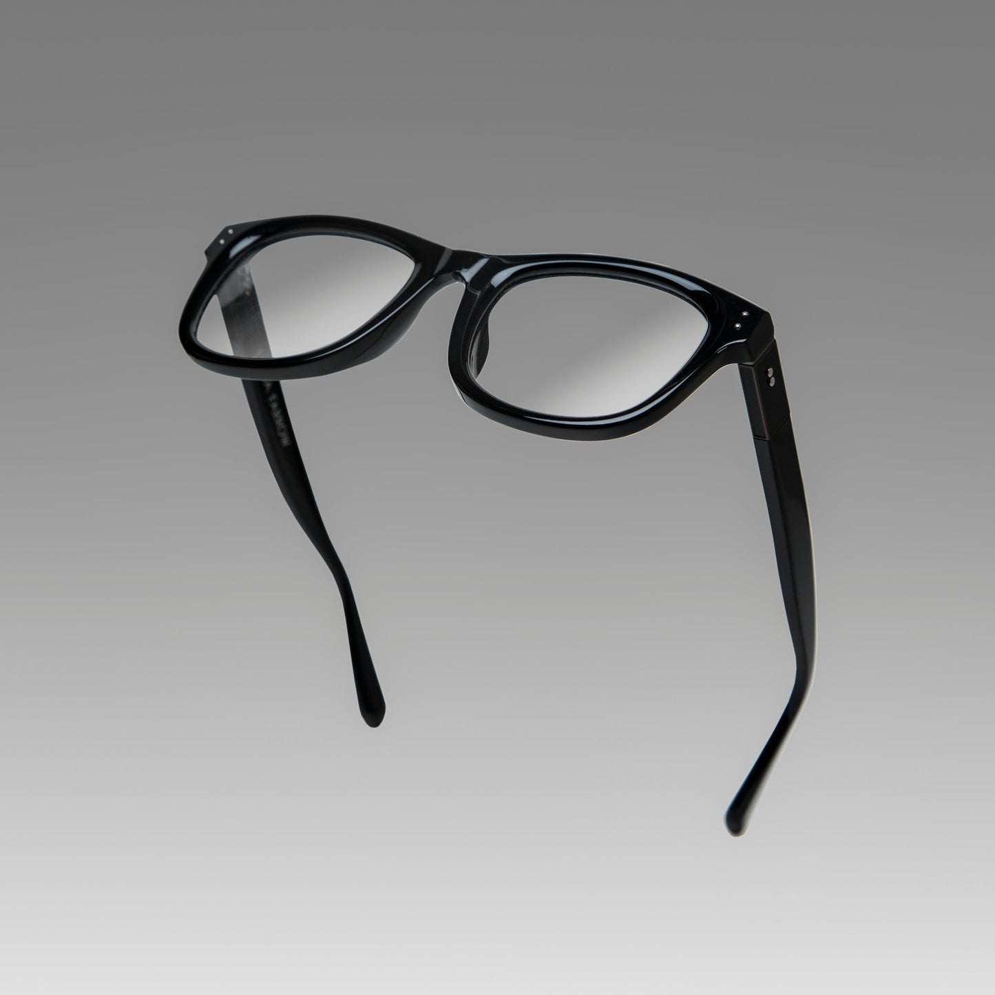Linda Farrow Edson Optical D-Frame in Black and Nickel C7 55