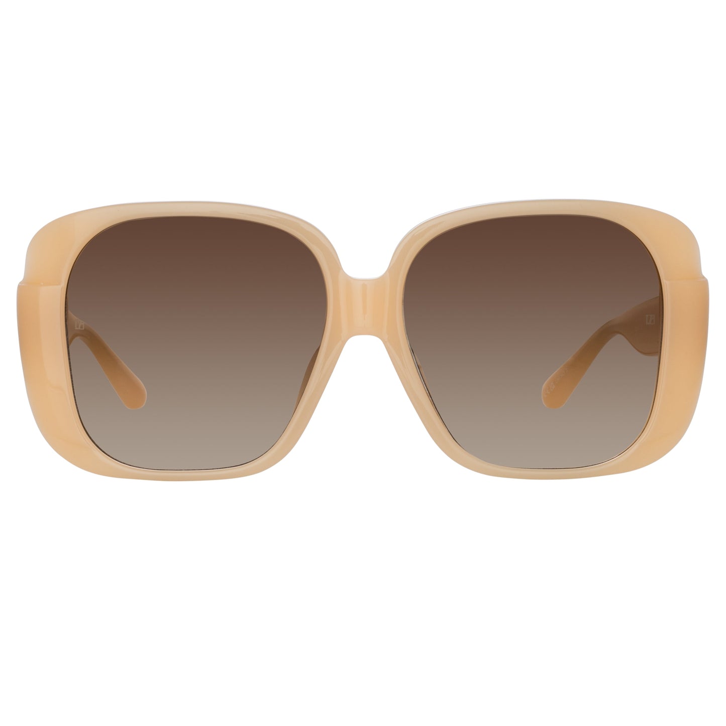 Linda Farrow Mima Oversized Sunglasses in Peach C4 59