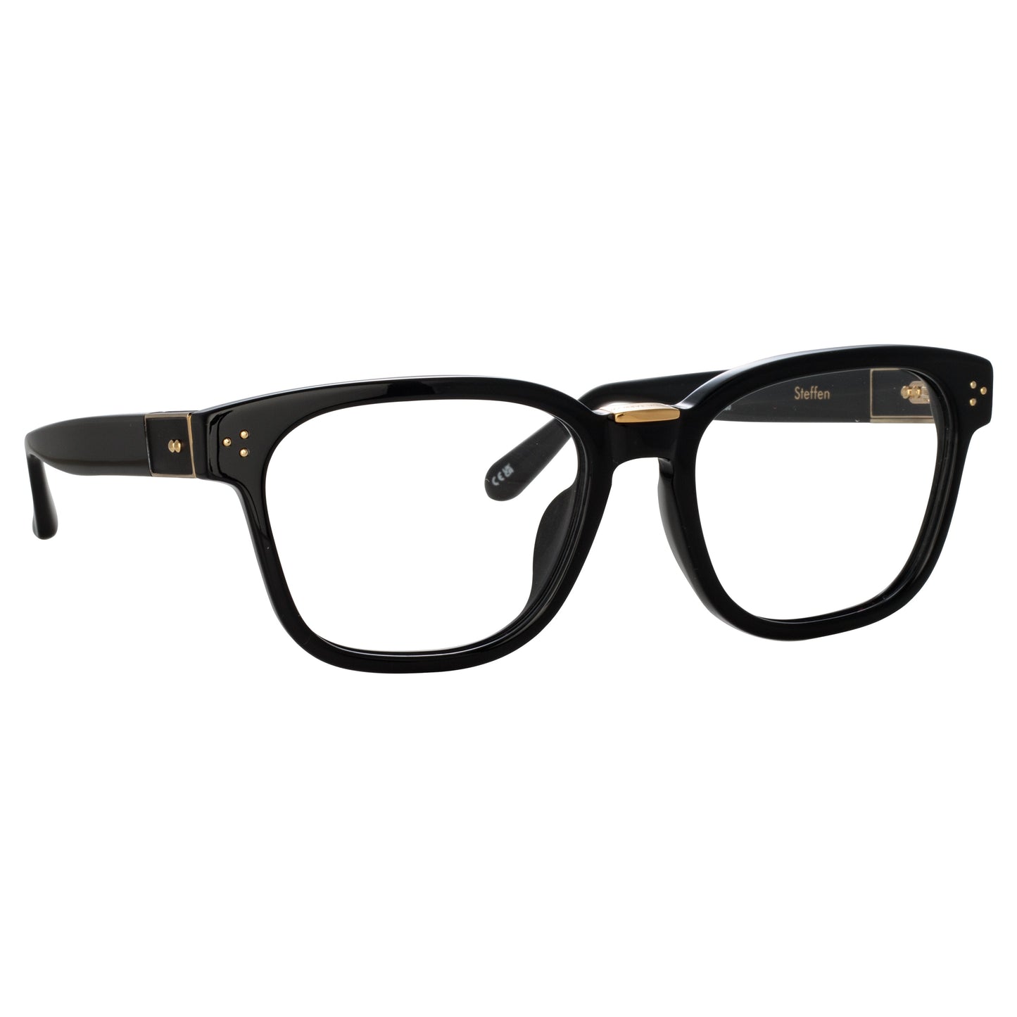 Linda Farrow Steffen Optical D-Frame in Black C4 59