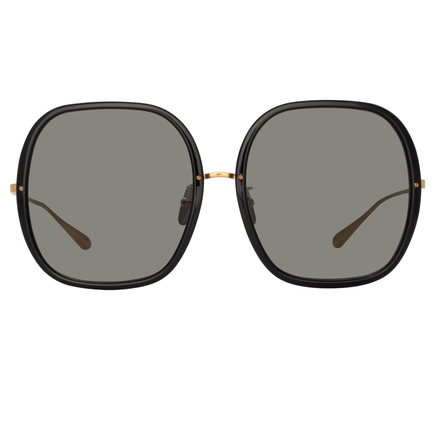 Linda Farrow Celia Oversized Sunglasses in Black C1 60