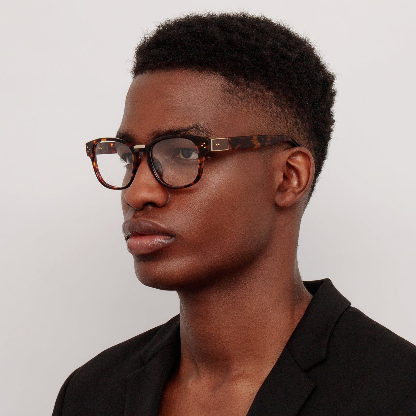 Linda Farrow Men's Carlos Optical D-Frame in Tortoiseshell C2 55