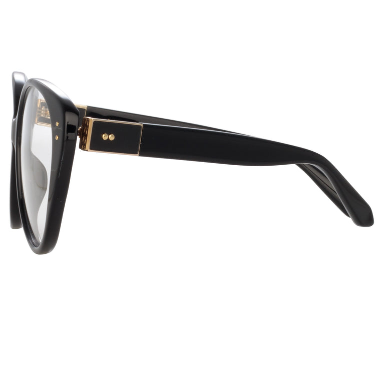 Linda Farrow Katia Cat Eye Optical Frame in Black C1 60