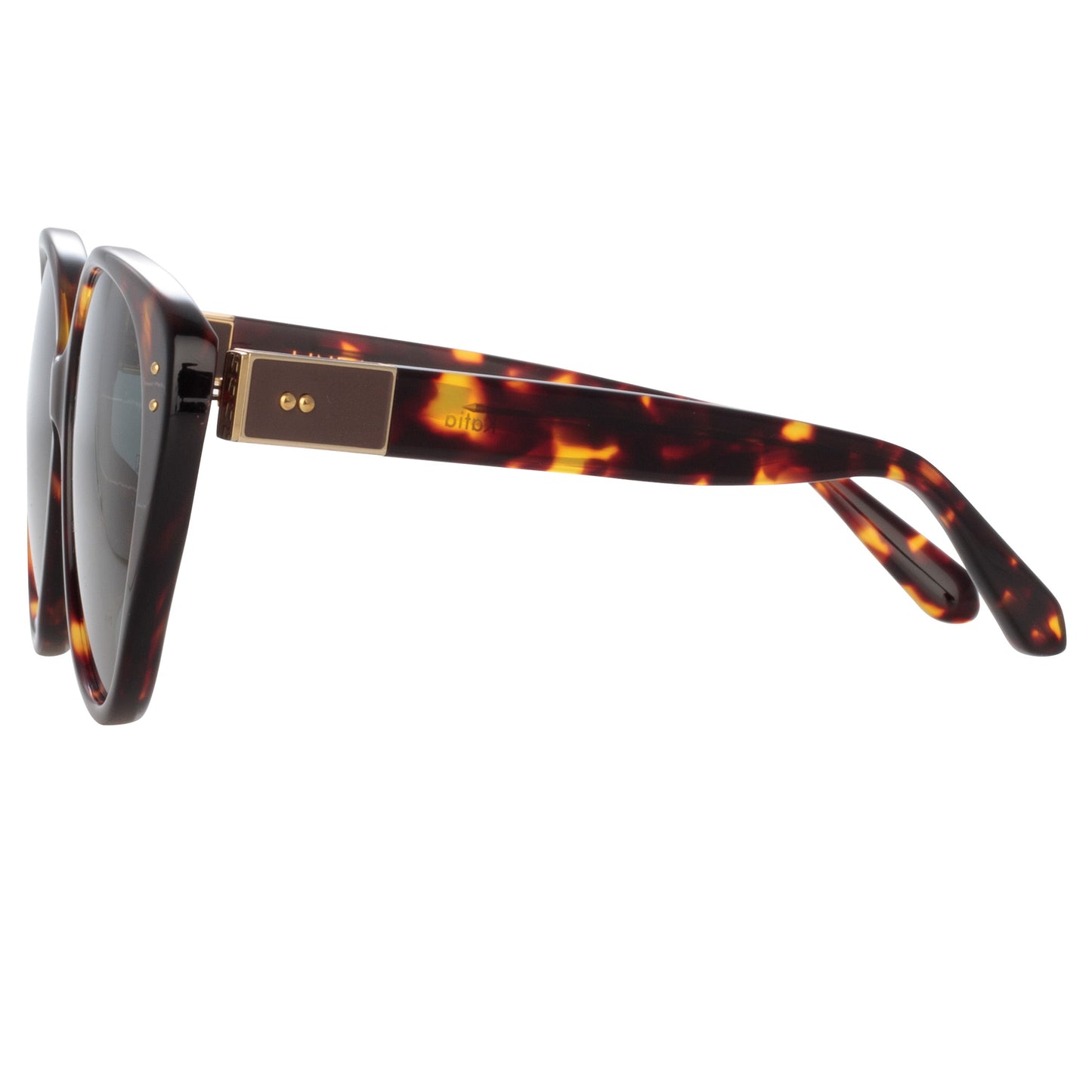 Linda Farrow Katia Cat Eye Sunglasses in Tortoiseshell C4 60
