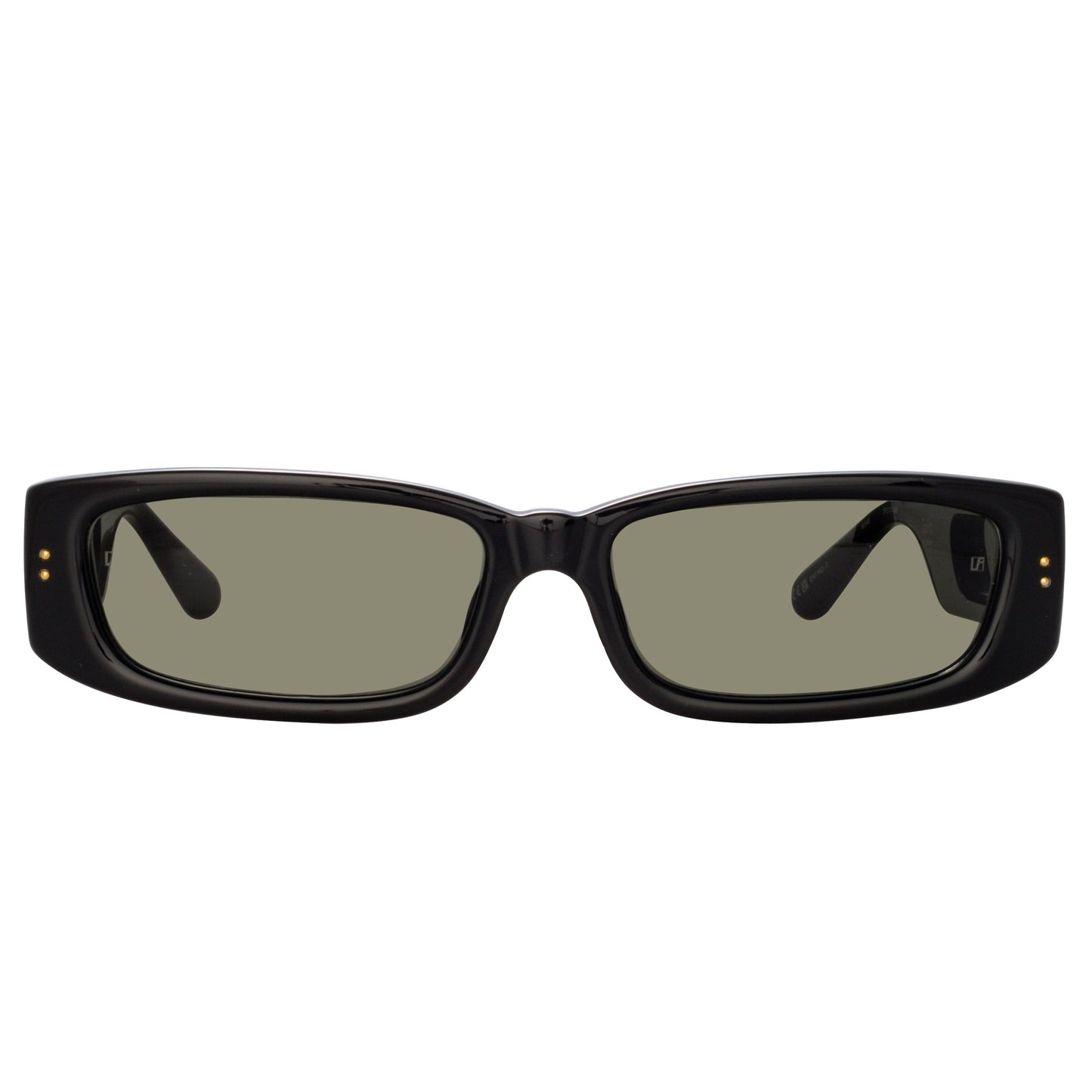 Linda Farrow Talita Rectangular Sunglasses in Black C1 59