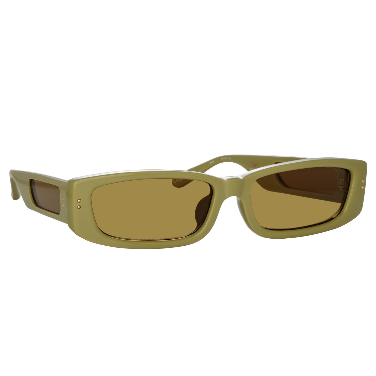 Linda Farrow Talita Rectangular Sunglasses in Sage C6 59