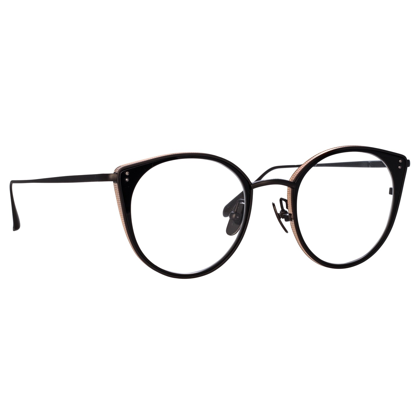 Linda Farrow Neusa Oval Optical Frame in Nickel C2 52