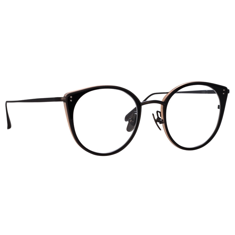 Linda Farrow Neusa Oval Optical Frame in Nickel C2 52