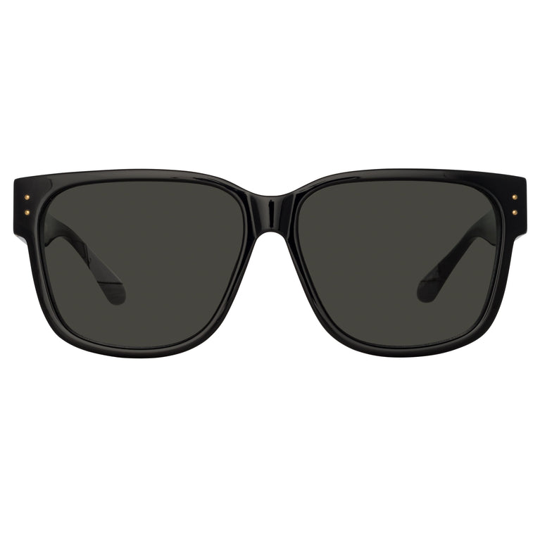 Linda Farrow Men's Perry D-Frame Sunglasses in Black C1 61