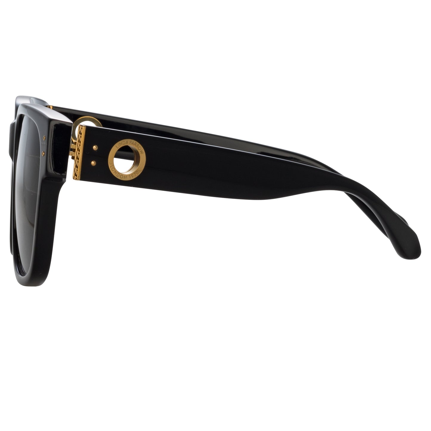 Linda Farrow Men's Perry D-Frame Sunglasses in Black C1 61