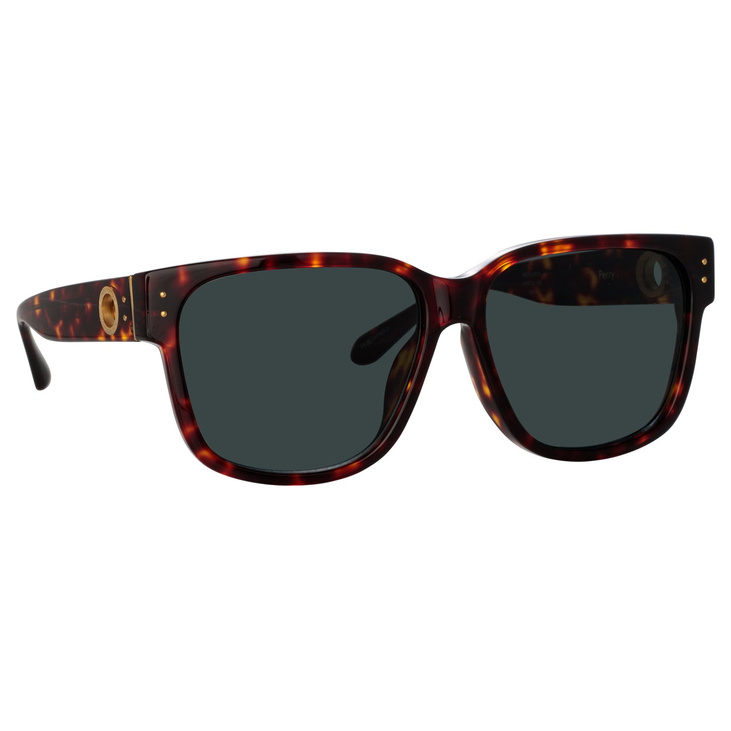 Linda Farrow Perry D-Frame Sunglasses in Tortoiseshell C2 61