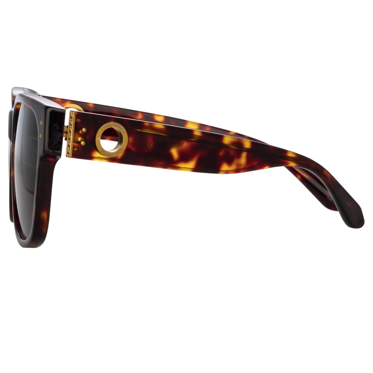 Linda Farrow Perry D-Frame Sunglasses in Tortoiseshell C2 61