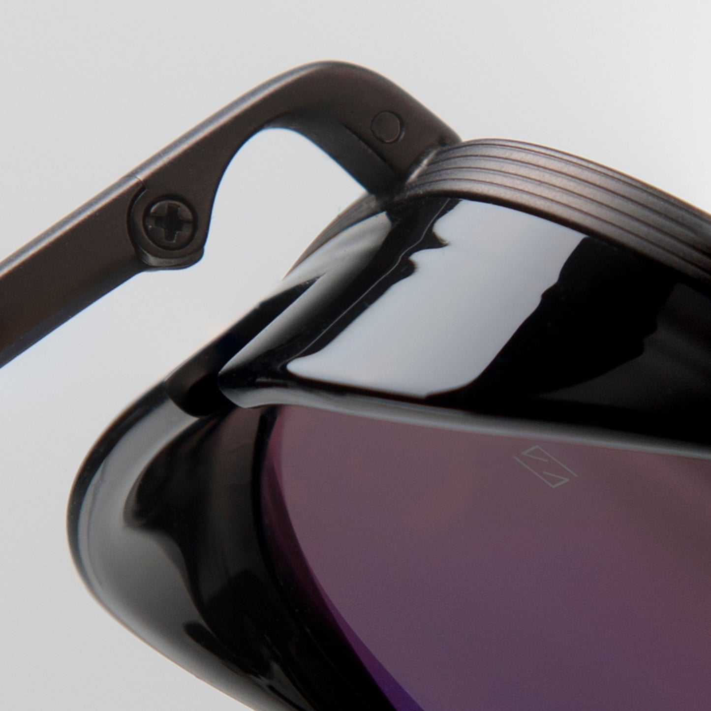 Linda Farrow Jarvis Aviator Sunglasses in Black and Nickel C2 56