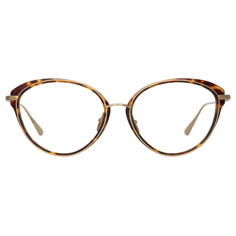 Linda Farrow Song Cat Eye Optical Frame in Tortoiseshell C5 59