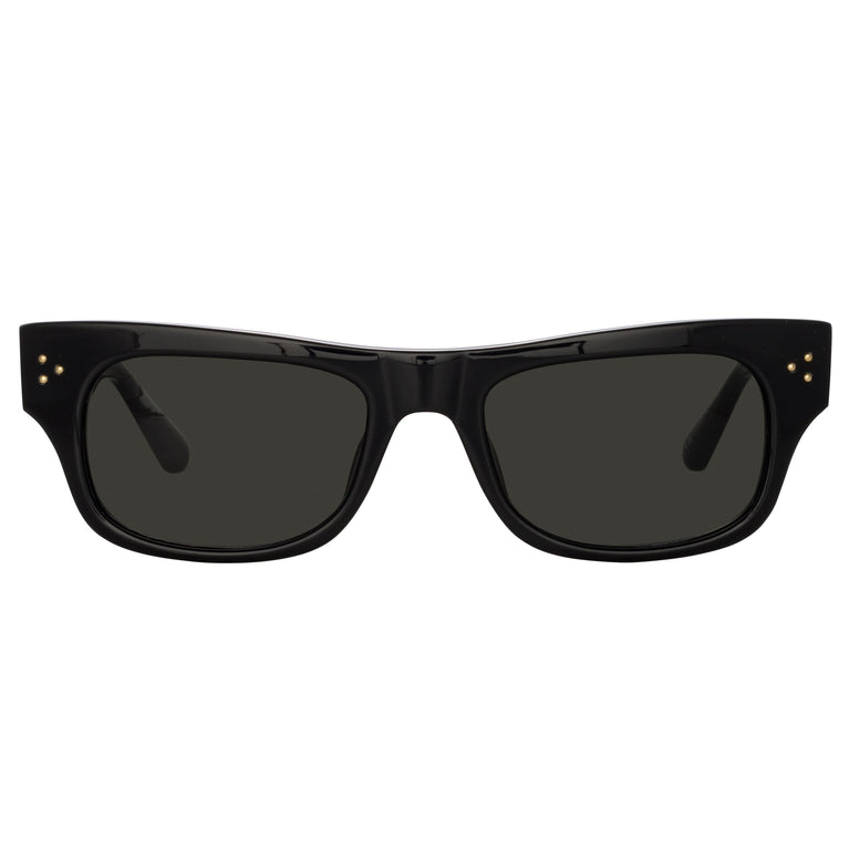 Linda Farrow Falck Rectangular Sunglasses in Black C1 51