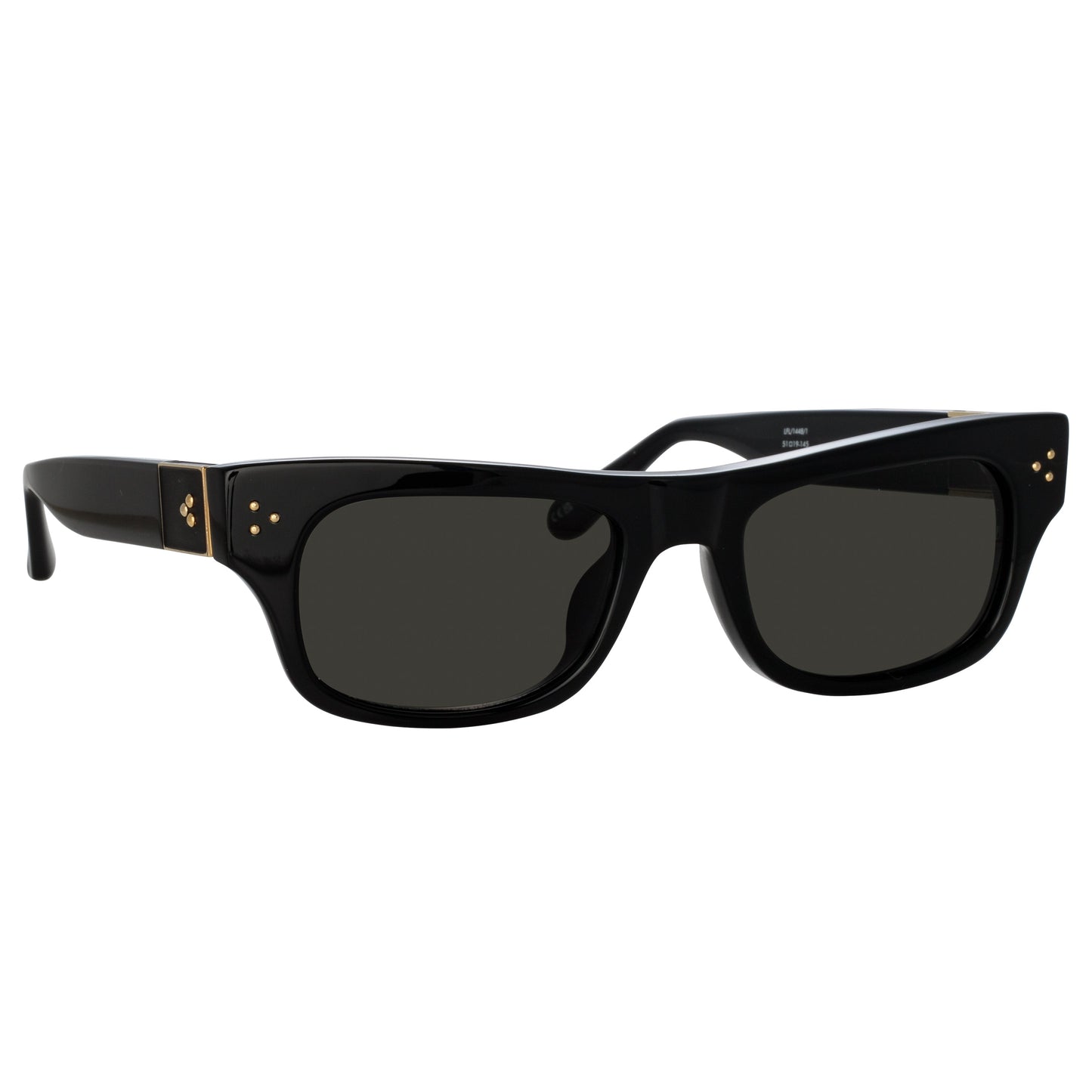 Linda Farrow Falck Rectangular Sunglasses in Black C1 51