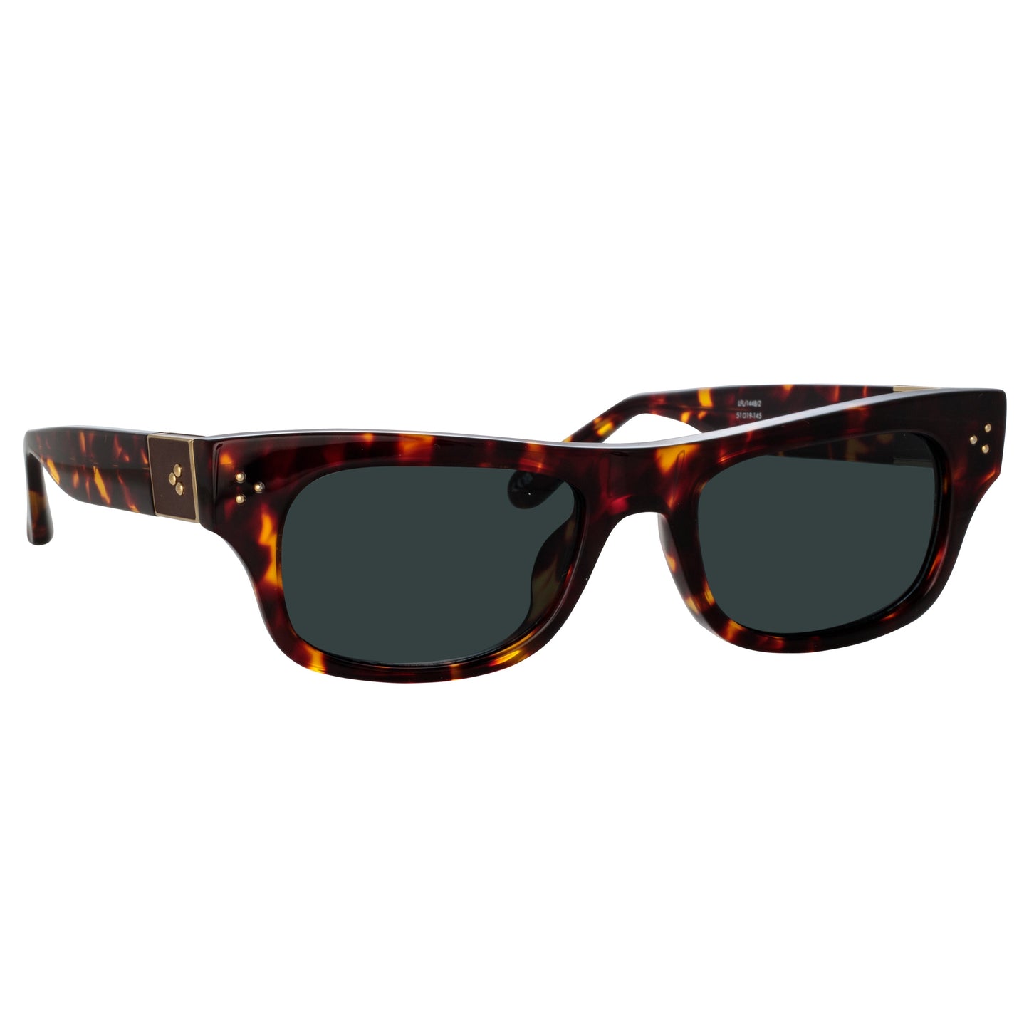 Linda Farrow Falck Rectangular Sunglasses in Tortoiseshell C2 51
