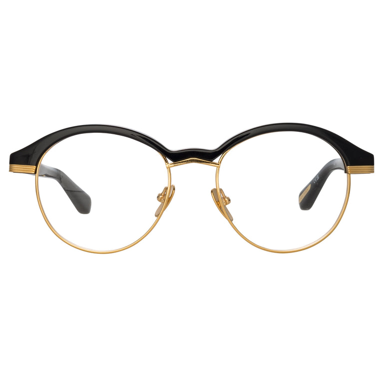 Linda Farrow Keen Oval Optical Frame in Black C1 50