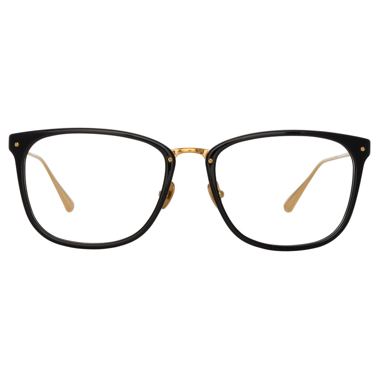 Linda Farrow Men's Cassin Optical D-Frame in Black C3 55