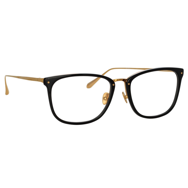 Linda Farrow Men's Cassin Optical D-Frame in Black C3 55