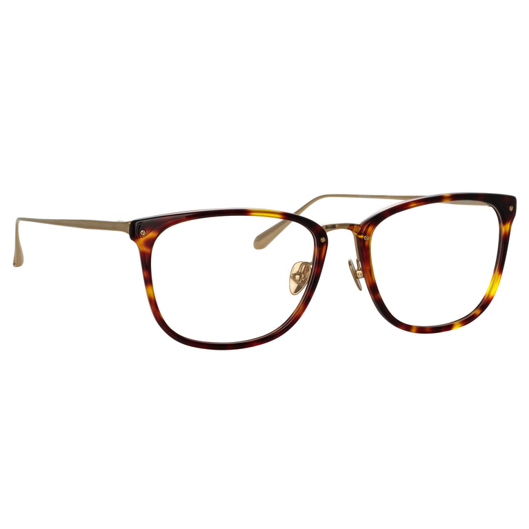 Linda Farrow Men's Cassin Optical D-Frame in Tortoiseshell C4 55
