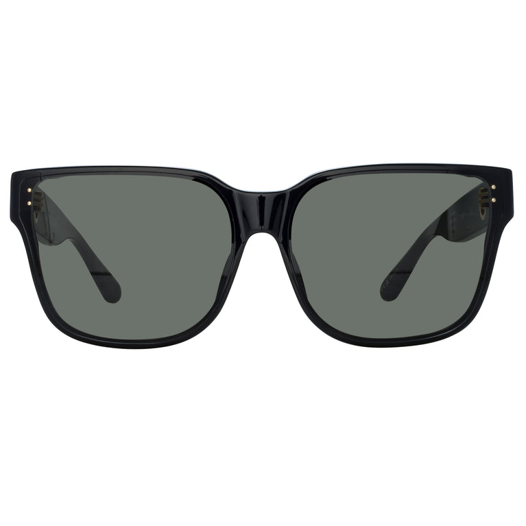 Linda Farrow Rui Oversize Sunglasses in Black C1 65