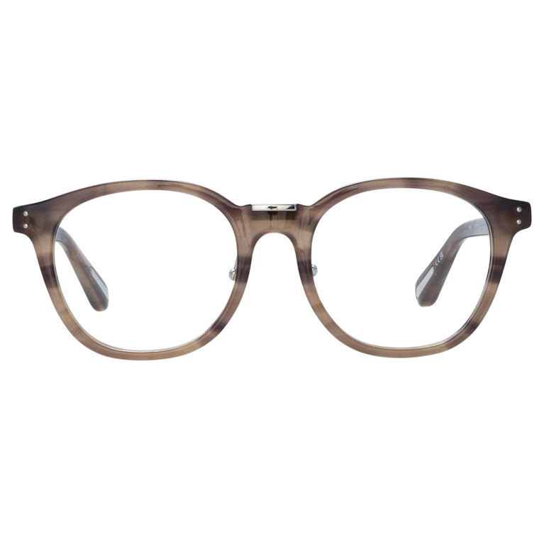 Linda Farrow Powell Optical D-Frame in Grey Horn C3 51