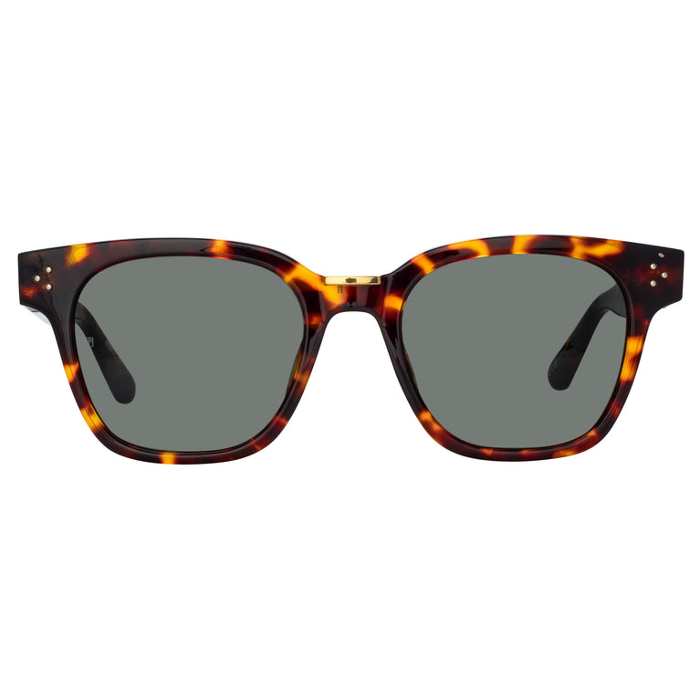 Linda Farrow Men's Sanchez D-Frame Sunglasses in Tortoiseshell C5 52