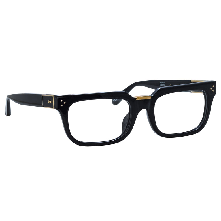 Linda Farrow Yoan Angular Optical Frame in Black C1 50