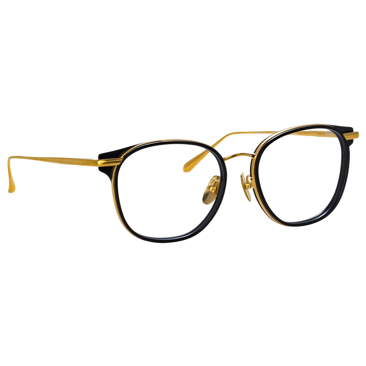 Linda Farrow Bower Optical D-Frame in Black C1 53