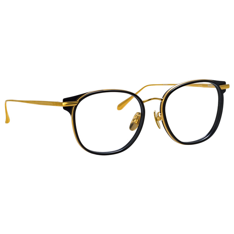 Linda Farrow Bower Optical D-Frame in Black C1 53