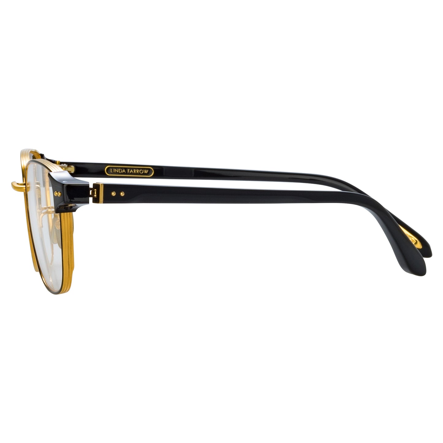 Linda Farrow Alvar Optical D-Frame in Black C1 53