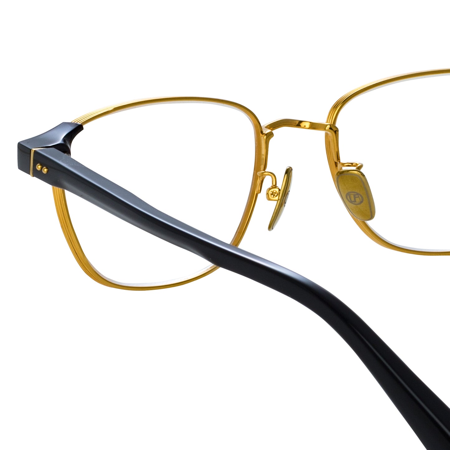 Linda Farrow Alvar Optical D-Frame in Black C1 53