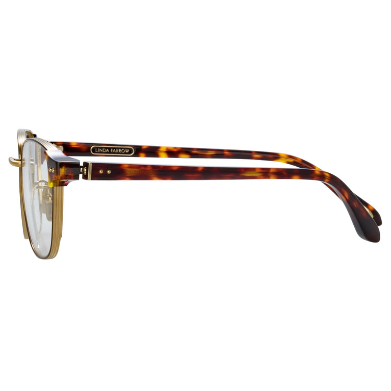 Linda Farrow Alvar Optical D-Frame in Tortoiseshell C2 53