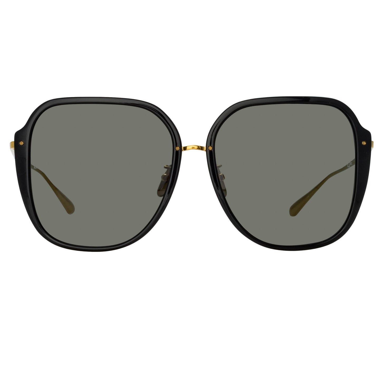 Linda Farrow Sofia Oversized Sunglasses in Black C1 61