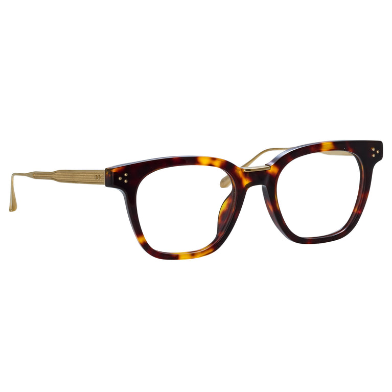 Linda Farrow Men's Evans Optical D-Frame in Tortoiseshell C2 50