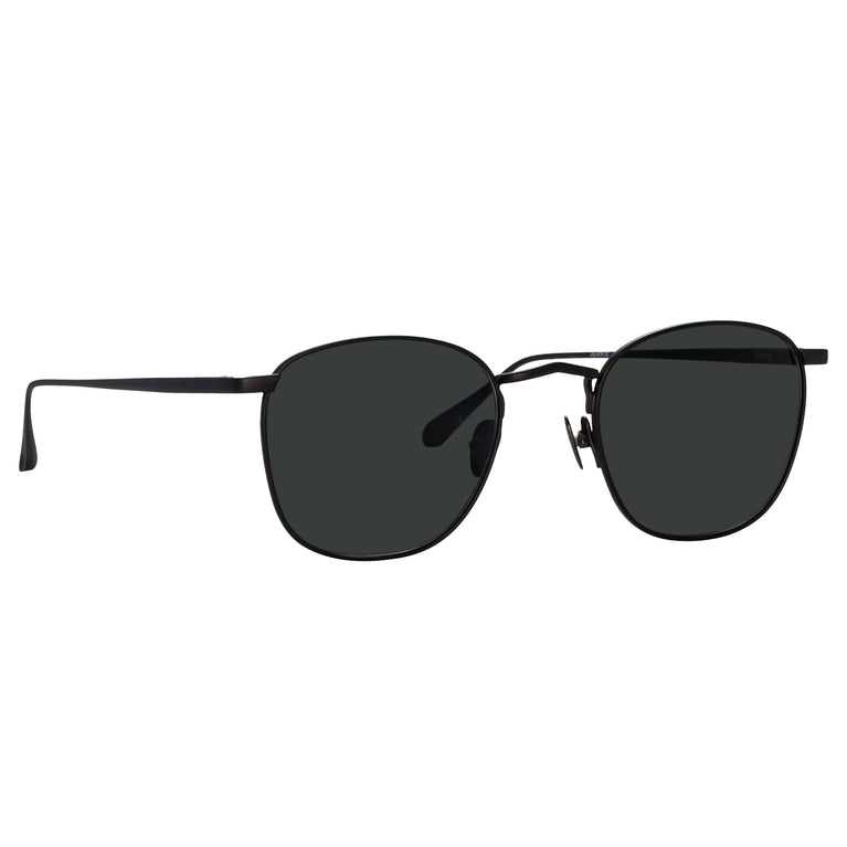 Linda Farrow Simon Square Sunglasses in Matt Nickel  48