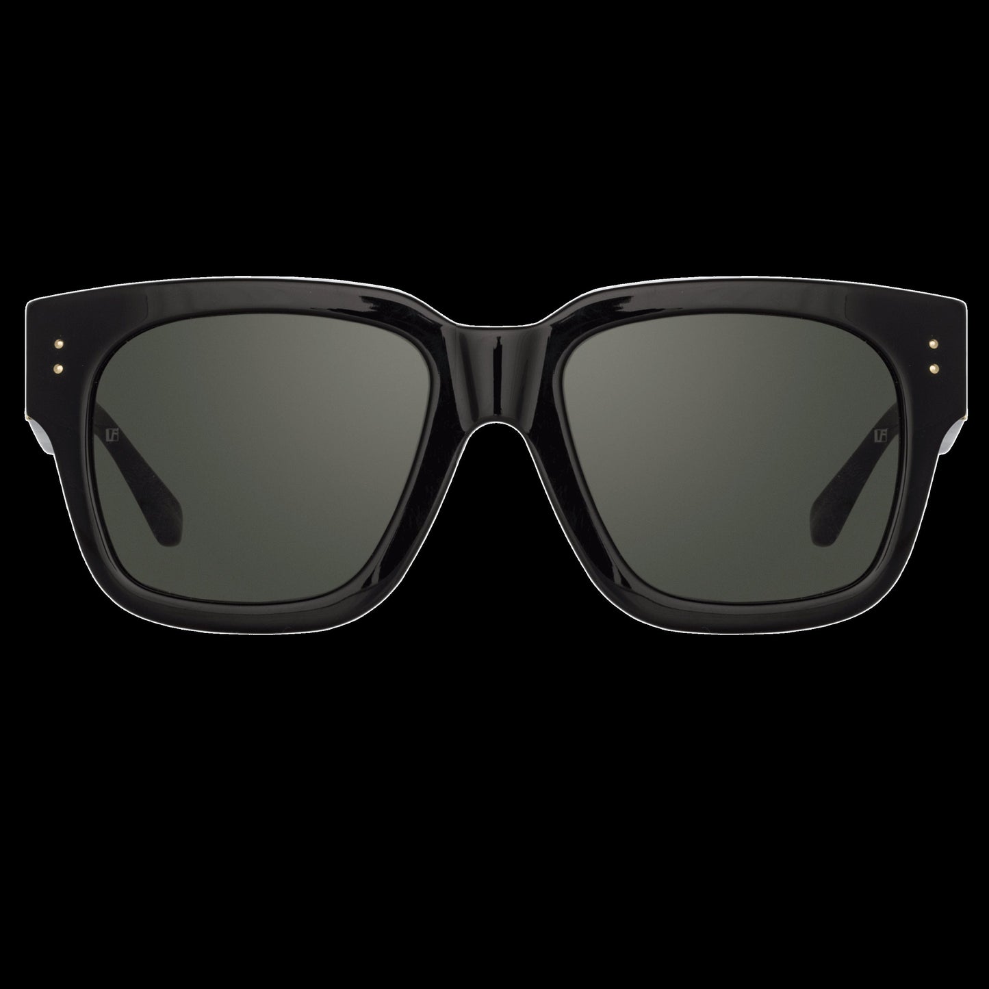 Linda Farrow The Amber | D-Frame Sunglasses in Black (C1) C1 5