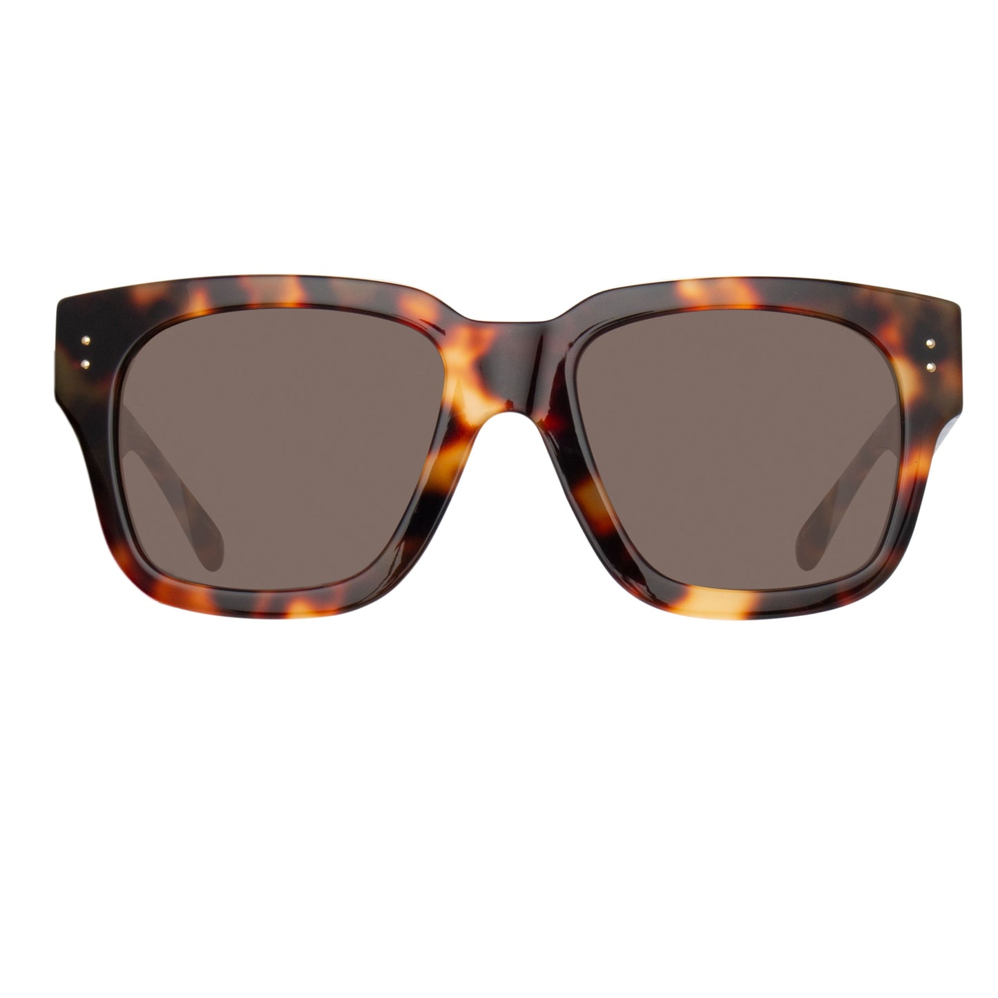 Linda Farrow The Amber | D-Frame Sunglasses in Tortoiseshell (C2) C2 5