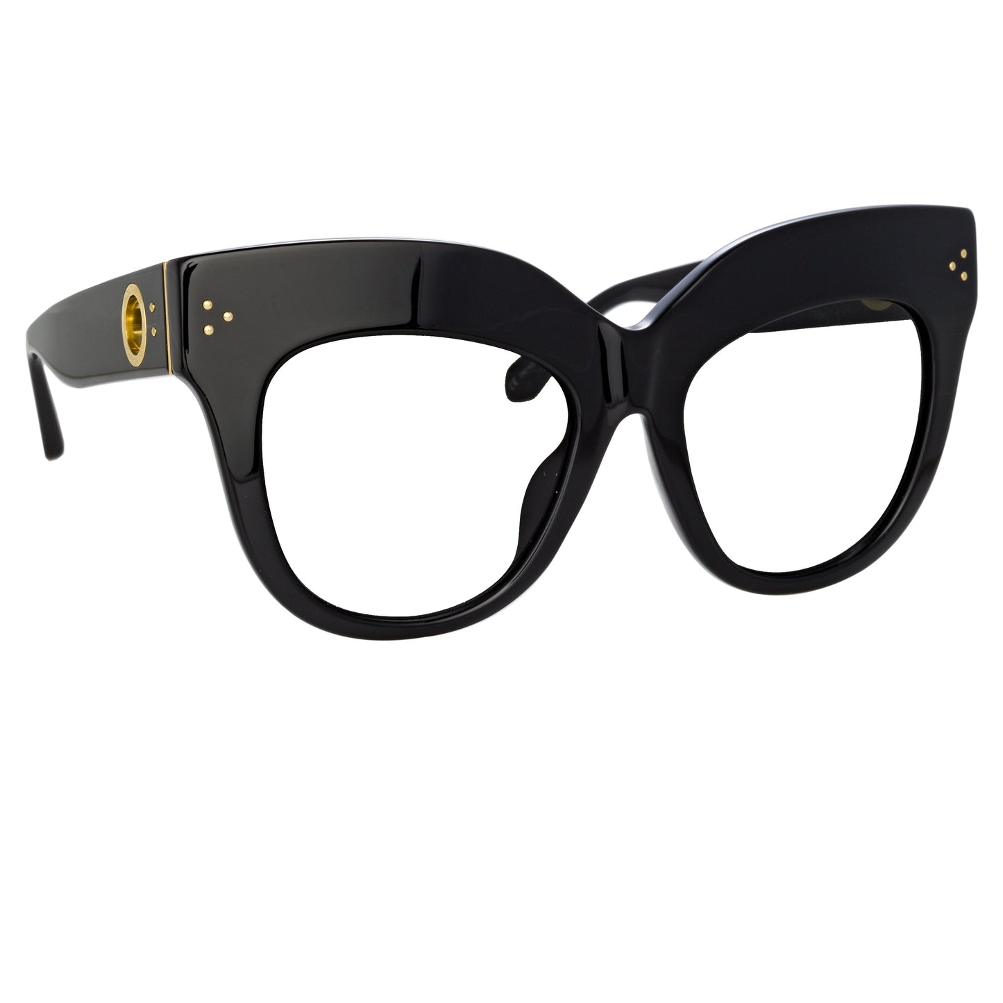Linda Farrow The Dunaway | Oversized Optical Frame in Black (C14) C1 56