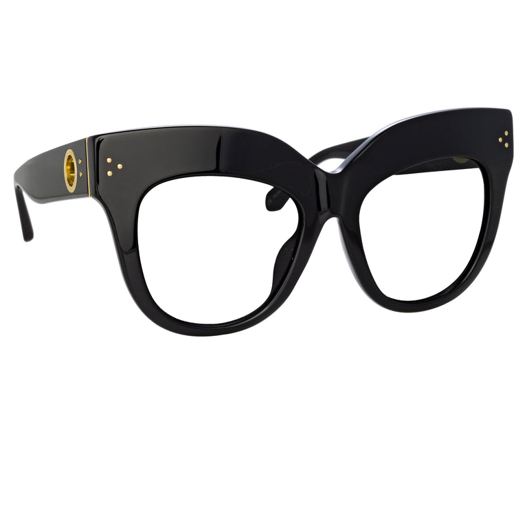 Linda Farrow The Dunaway | Oversized Optical Frame in Black (C14) C1 56