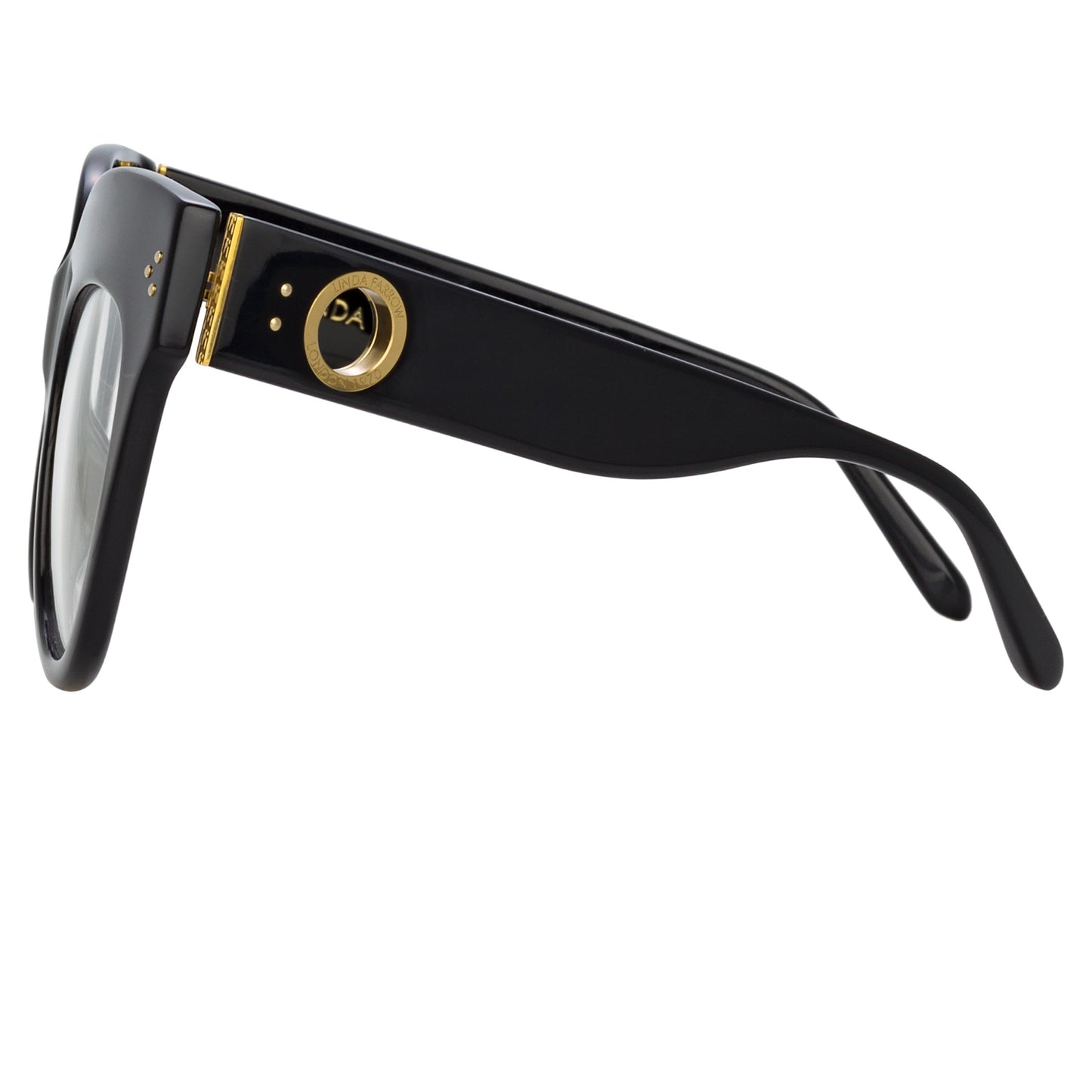 Linda Farrow The Dunaway | Oversized Optical Frame in Black (C14) C1 56