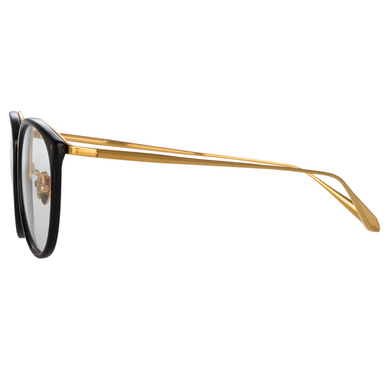 Linda Farrow The Calthorpe | Oval Optical Frame in Black (C85)