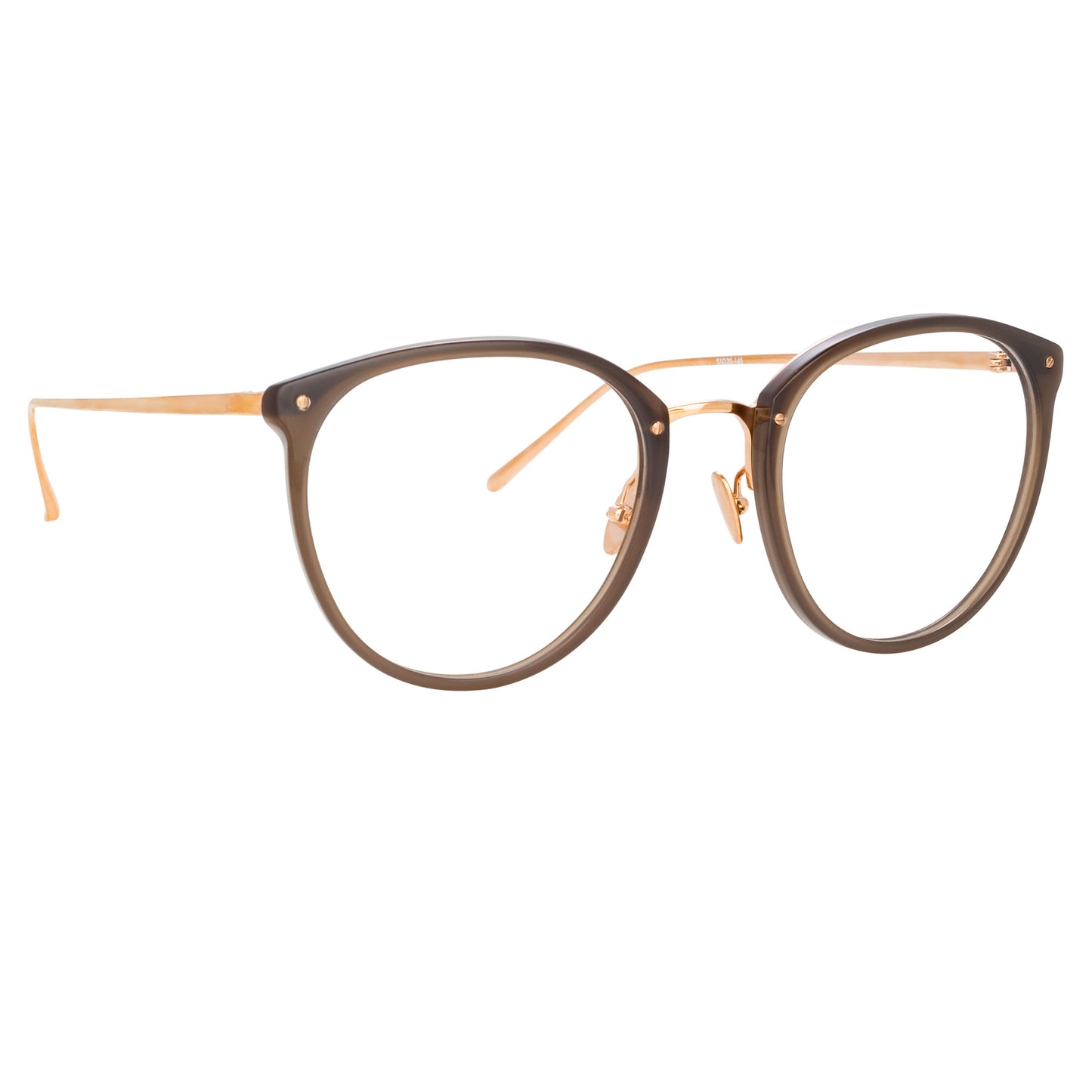 Linda Farrow The Calthorpe | Oval Optical Frame in Mocha (C87)