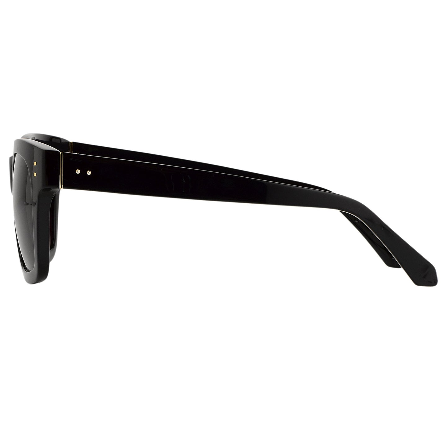 Linda Farrow The Max | D-Frame Sunglasses in Black Frame (C4)  52