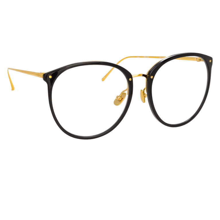 Linda Farrow The Kings | Oversized Optical Frame in Black (C7)  58