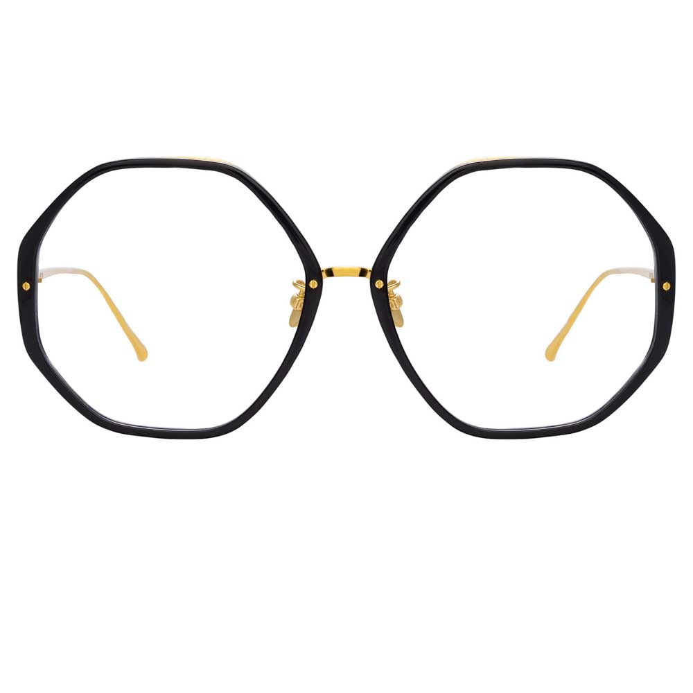 Linda Farrow The Alona | Oversized Optical Frame in Black (C10)  5