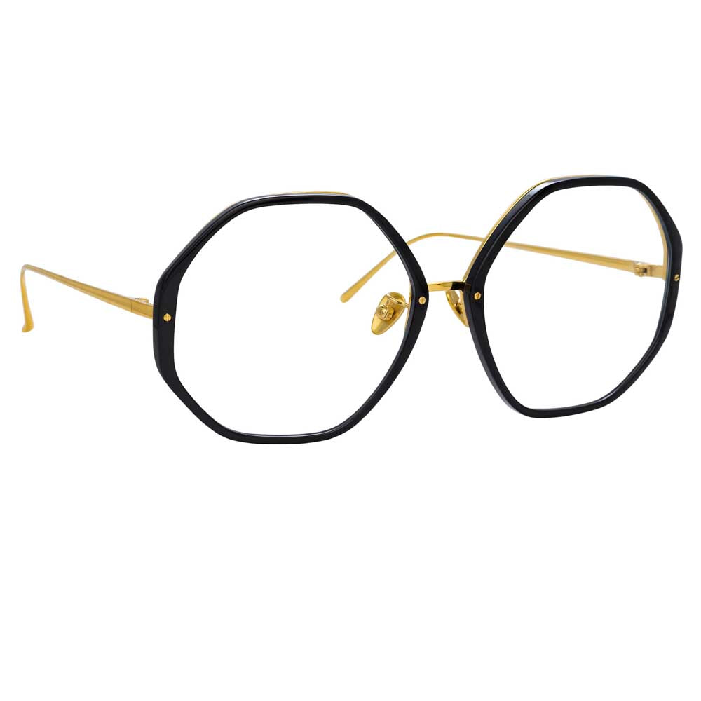 Linda Farrow The Alona | Oversized Optical Frame in Black (C10)  5